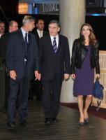 Arsene Wenger, Gordon Brown, Rania di Giordania - 06-10-2009 - La regina Rania di Giordania presenta la campagna FIFA World Cup per l'educazione dei bambini