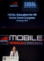 Rania di Giordania - Barcellona - 16-02-2010 - Per Rania di Giordania la telefonia e' la chiave dello sviluppo del terzo mondo