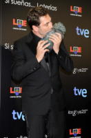 Javier Bardem - Madrid - 14-02-2011 - Javier Bardem risponde al Bafta di Colin Firth: miglior attore ai Goya