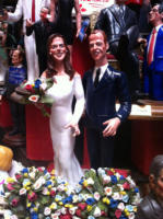 Napoli - 28-04-2011 - Kate e William spuntano anche nel presepe napoletano di San Gregorio Armeno