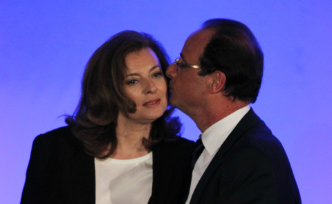 Valerie Trierweiler, François Hollande - Parigi - 07-05-2012 - Francois Hollande: 
