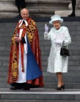 arcivescovo di Canterbury, Regina Elisabetta II - Londra - 05-06-2012 - Una messa nella cattedrale di St. Paul celebra il Giubileo di Diamante di Elisabetta II