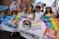 Diego Di Flora, Naike Rivelli, Ornella Muti - Napoli - 30-06-2012 - Ornella Muti madrina del Gay Pride di Napoli