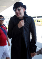 Marilyn Manson - Los Angeles - 10-08-2012 - Marilyn Manson, qualche chilo in piu' ma e' sempre il solito provocatore