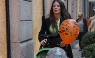 Christopher Cassano, Carolina Cassano - Milano - 25-10-2012 - Carolina Marcialis festeggia Halloween con Christopher