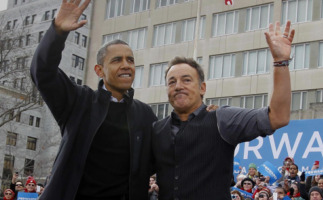 Barack Obama, Bruce Springsteen - Madison - 05-11-2012 - Bruce Springsteen scende ancora al fianco di Barack Obama