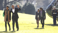 Sasha Obama, Malia Obama, Michelle Obama, Barack Obama - Washington - 05-01-2013 - Dopo le vacanze Barack Obama rientra a Washington