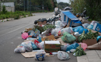 Emergenza rifiuti - Capaci - 09-01-2013 - Emergenza rifiuti in Sicilia