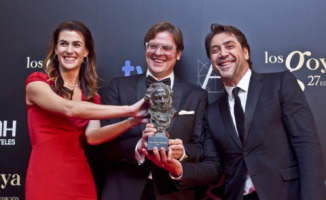 Javier Bardem - Madrid - 18-02-2013 - Goya Awards 2013: Javier Bardem premiato per Hijos de las nubes