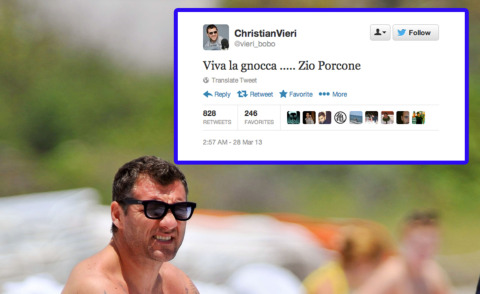 Christian Vieri - Miami - 02-05-2012 - Dillo con un tweet: Christian Vieri ha un chiodo fisso