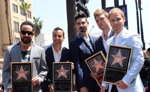 Brian Littrell, Kevin Richardson, Howie Dorough, AJ McLean, Nick Carter - Hollywood - 21-04-2013 - I Backstreet Boys entrano a far parte della Walk Of Fame