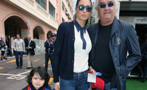 Nathan Falco Briatore, Elisabetta Gregoraci, Flavio Briatore - Monaco - 25-05-2013 - Parata di stelle al Gran Premio di Monte Carlo