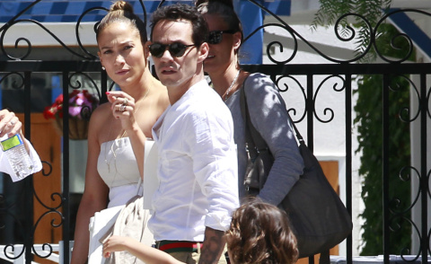 Max Anthony, Marc Anthony, Jennifer Lopez - Los Angeles - 19-06-2013 - Marc Anthony e Jennifer Lopez: insieme in nome dei figli