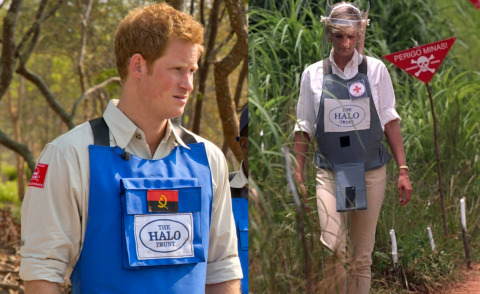 Lady Diana, Principe Harry - 19-08-2013 - Il principe Harry in Angola, come Lady Diana