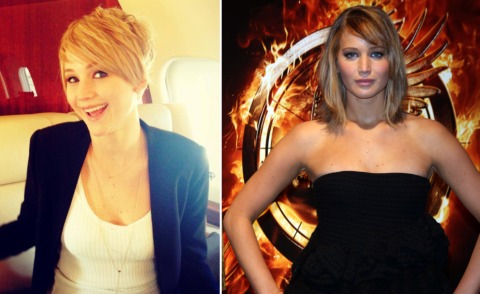 Jennifer Lawrence - Milano - 06-11-2013 - Jennifer Lawrence dà un taglio ai capelli