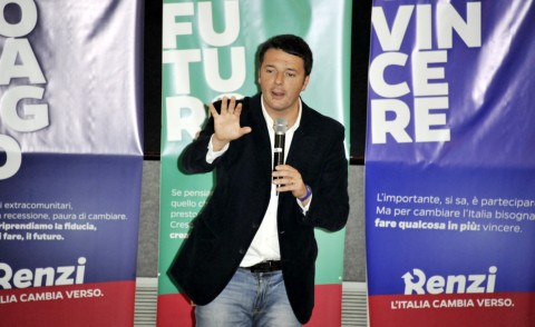 Matteo Renzi - Palermo - 30-11-2013 - Matteo Renzi inizia da Palermo la sfida per le primarie