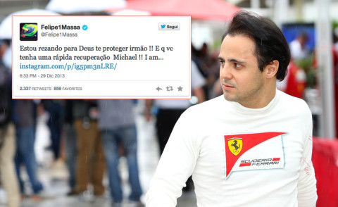 Felipe Massa - San Paolo - 22-11-2013 - Michael Schumacher in coma, la F1 è tutta con lui