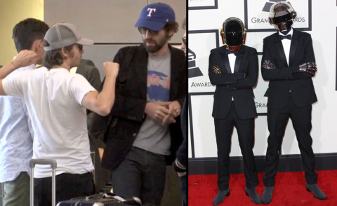 Guy-Manuel de Homem-Christo, Thomas Bangalter - Los Angeles - 29-01-2014 - Ecco i Daft Punk, senza alcuna copertura