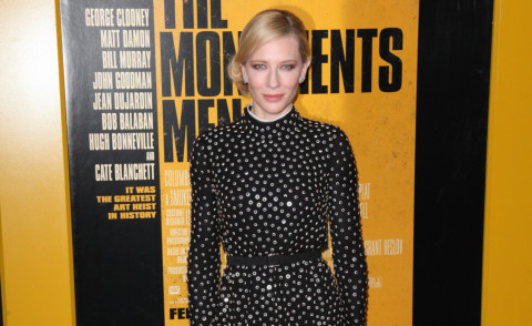Cate Blanchett - New York - 04-02-2014 - The Monuments Men: Cate Blanchett griffata Proenza Schouler