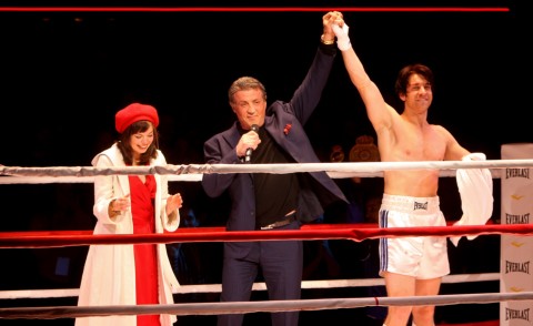 Margo Seibert, Andy Karl, Sylvester Stallone - New York - 13-02-2014 - Sylvester Stallone battezza la prima teatrale del musical Rocky