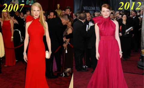 Emma Stone, Nicole Kidman - Hollywood - 19-02-2014 - Nicole Kidman ed Emma Stone: chi lo indossa meglio?