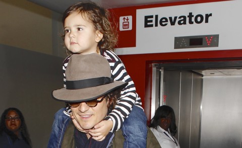 Flynn Bloom, Orlando Bloom - Los Angeles - 19-02-2014 - Flynn Bloom, in viaggio con papà senza mamma Miranda
