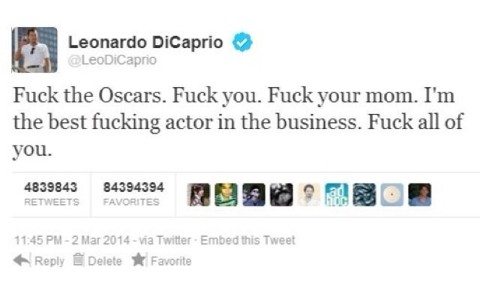 Leonardo DiCaprio - Hollywood - 03-03-2014 - Oscar 86th: Leonardo DiCaprio non l'ha presa bene...