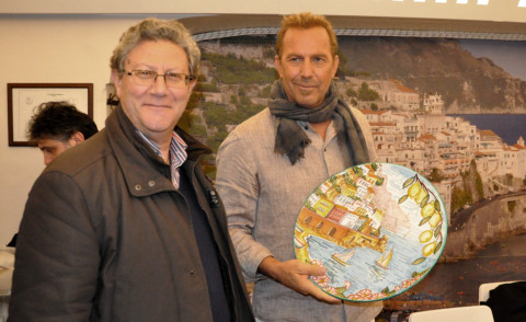Kevin Costner - Amalfi - 05-03-2014 - Kevin Costner, ultimi giorni ad Amalfi
