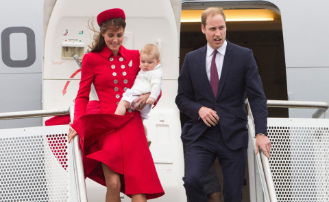 Principe George, Principe William, Kate Middleton - Wellington - 07-04-2014 - Prima spedizione oltre i confini per il principino George
