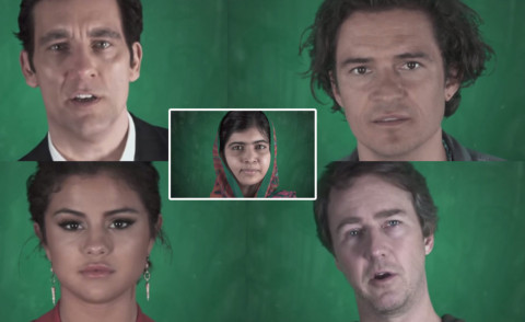 Selena Gomez, Edward Norton, Clive Owen, Orlando Bloom - Los Angeles - 11-04-2014 - Hollywood a fianco di Malala per i diritti delle donne