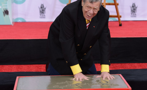 Jerry Lewis - Hollywood - 12-04-2014 - Jerry Lewis ha lasciato le sue impronte a Hollywood