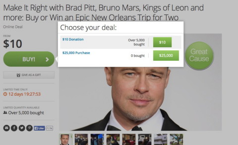 Brad Pitt - Los Angeles - 17-04-2014 - A cena con Brad Pitt: vinci il sogno con 10 dollari