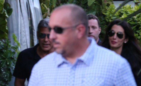 Amal Clooney, George Clooney - Los Angeles - 12-05-2014 - George Clooney presenta Amal agli amici Bono e Cindy Crawford