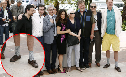 Bill Plympton, Salma Hayek - Cannes - 17-05-2014 - Cannes 2014: c'è anche il regista in calze di spugna
