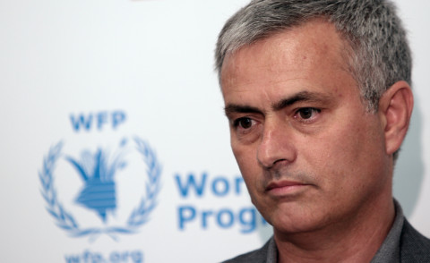 José Mourinho - Londra - 19-05-2014 - José Mourinho scende in campo contro la fame nel mondo