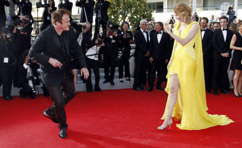 Quentin Tarantino, Uma Thurman - Cannes - 23-05-2014 - Cannes 2014:Tarantino-Thurman ballano Pulp Fiction 20 anni dopo