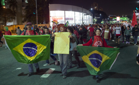 Protesta Mondiali - San Paolo - 04-06-2014 - Mondiali 2014: a San Paolo la protesta per il diritto alla casa