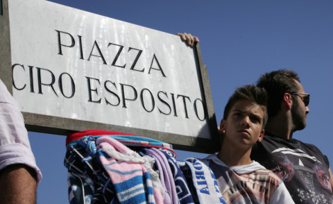 Napoli - 27-06-2014 - 20mila in piazza per i funerali di Ciro Esposito
