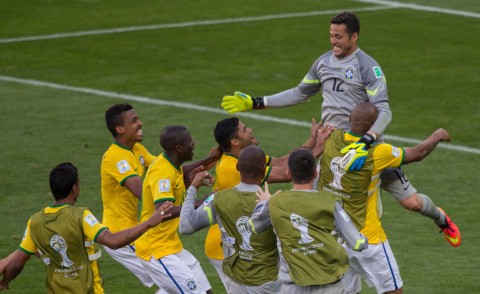 Julio Cesar - Belo Horizonte - 28-06-2014 - Brasile 2014: il Brasile vola ai quarti, Cile sfortunato