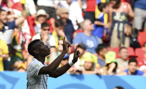 Paul Pogba - Brasilia - 30-06-2014 - Brasile 2014: Pogba regala i quarti alla Francia