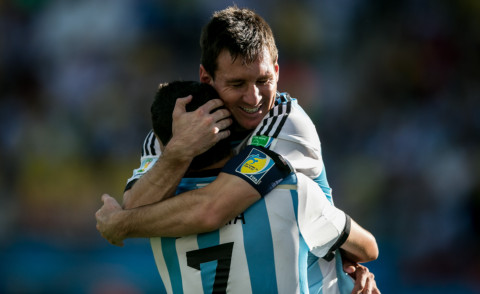 Di Maria - San Paolo - 01-07-2014 - Brasile 2014: Leo Messi ci crede, Argentina ai quarti