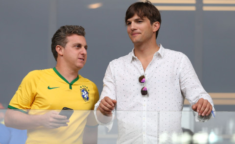 Ashton Kutcher - Belo Horizonte - 09-07-2014 - Ashton Kutcher: meglio squagliarsela in fretta