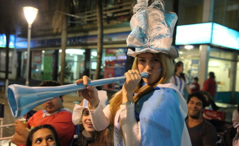 Tifosi Argentina - 10-07-2014 - Brasile 2014: il popolo argentino in festa, raggiunta la finale