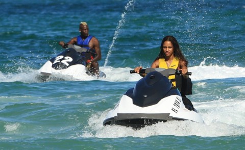 Fanny Neguesha, Mario Balotelli - Miami - 11-07-2014 - Continuano le vacanze per Mario e Fanny 