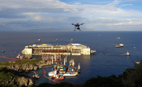 Costa Concordia - Isola del Giglio - 23-07-2014 - Costa Concordia: dal naufragio alla partenza