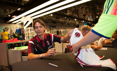 Milan, Filippo Inzaghi - New York - 23-07-2014 - Il Milan presenta a New York la seconda maglia