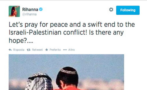Rihanna - Gaza - 31-07-2014 - Israele-Palestina: quali sono le opinioni dei vip?