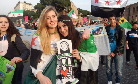 Vanessa Marzullo, Greta Ramelli - Milano - 06-08-2014 - Siria: due volontarie italiane sono 