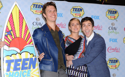 Ansel Elgort, Nat wolff, Shailene Woodley - Los Angeles - 10-08-2014 - Teen Choice Awards 2014: vincono Colpa delle stelle e 1D
