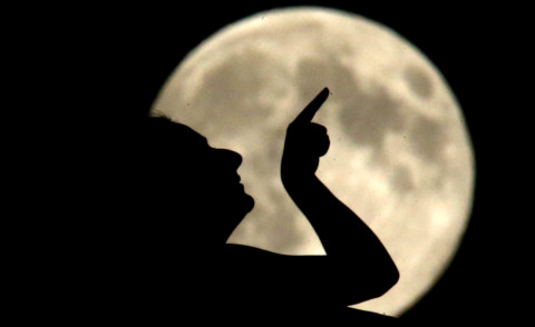 Luna piena - Zagabria - 10-08-2014 - Una luna cosi grande non si vedeva da 133 anni 